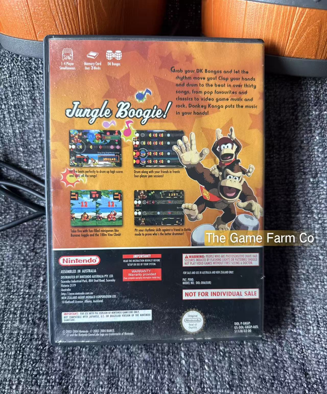 Donkey Konga Game - Nintendo Gamecube - Pal Version