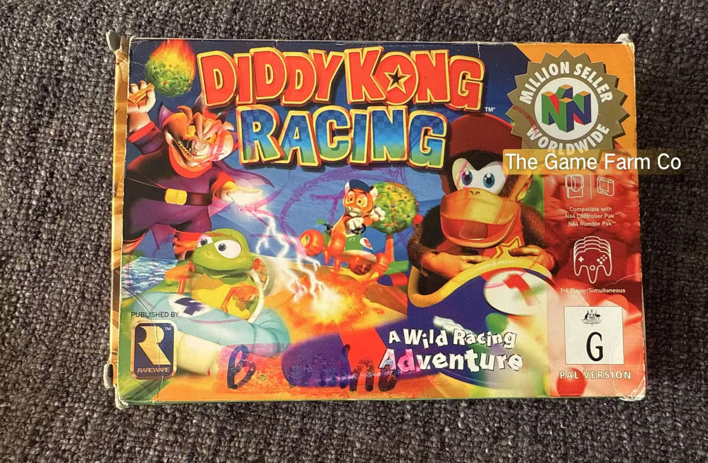 Diddy Kong Racing Game Boxed - Nintendo 64 / N64 - Pal Version