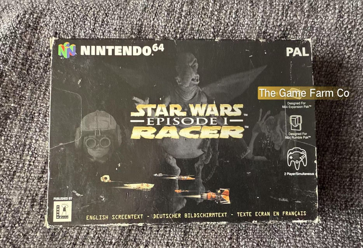 Star Wars Racer Episode 1 Game Boxed - Nintendo 64 / N64 - Pal Version