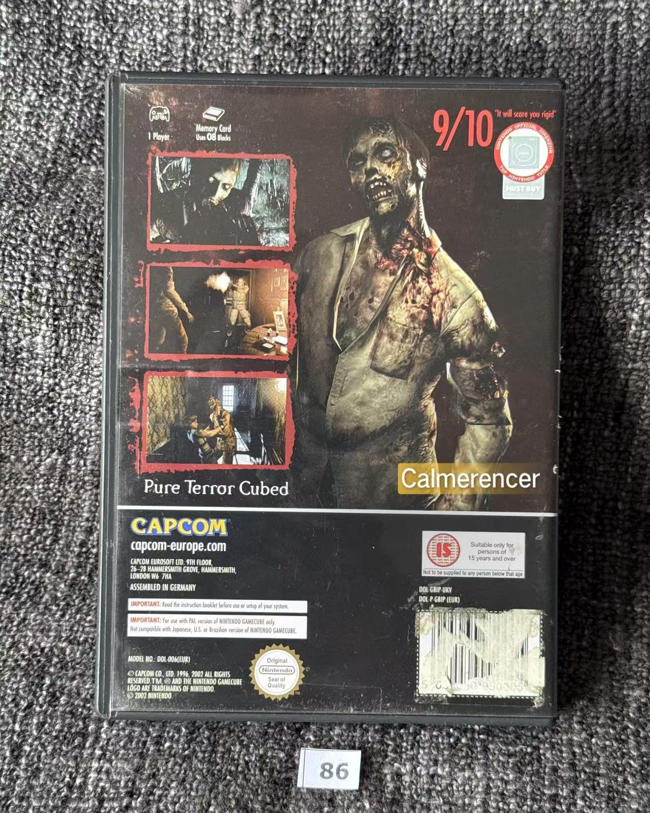 Resident Evil Game - Nintendo Gamecube - Pal Version