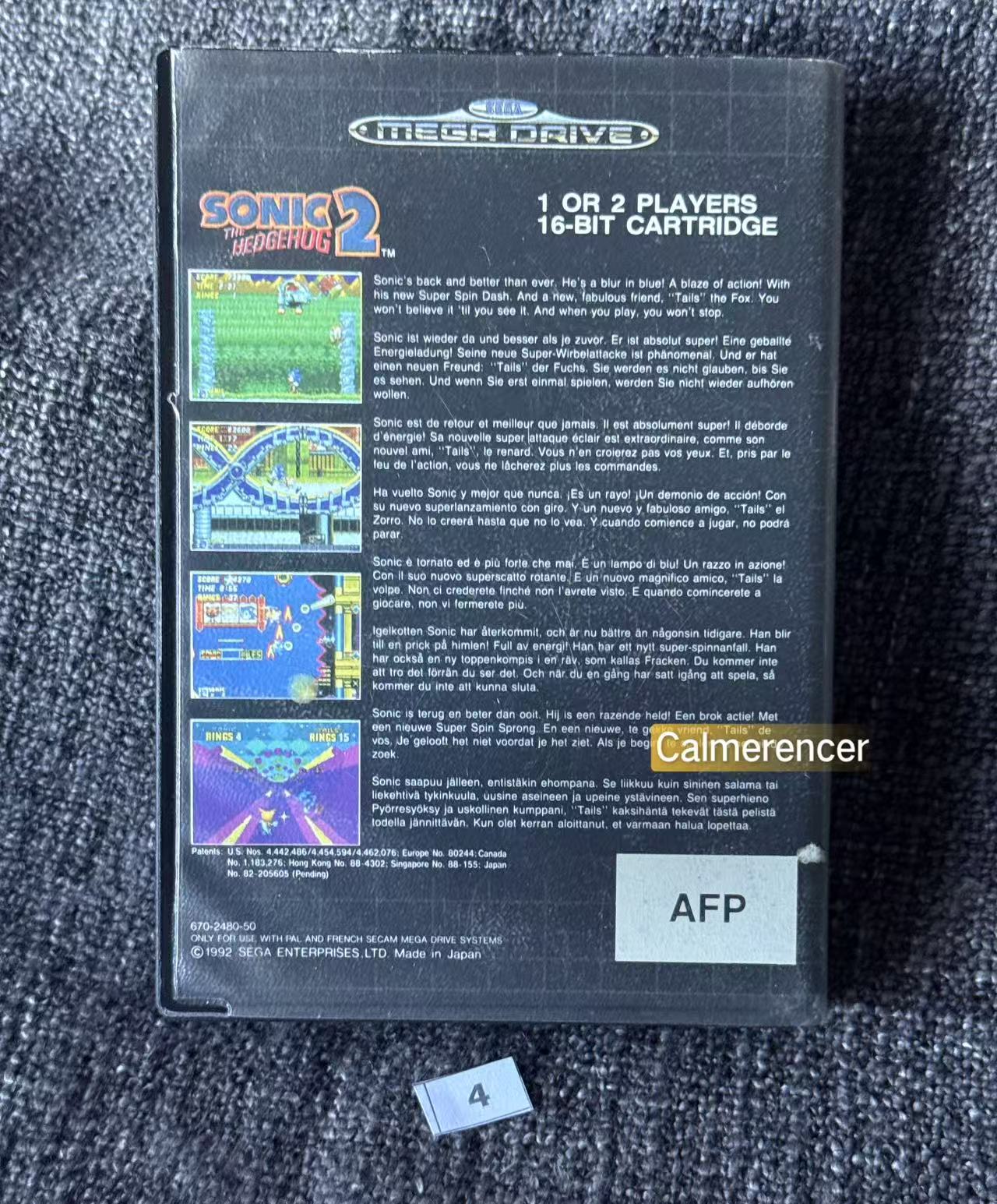 Sonic The Hedgehog 2 - Game - Sega Mega Drive