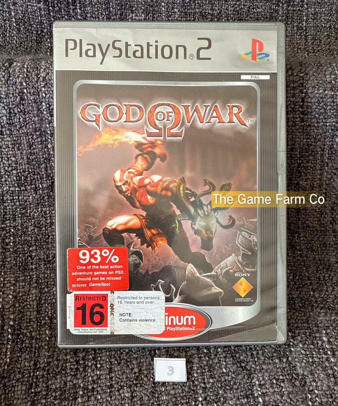 God Of War Game - No manual - Sony PlayStation 2 (PS2)