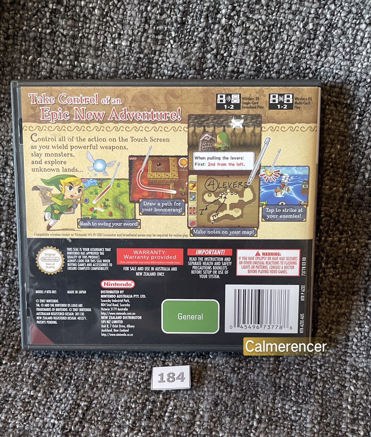 The Legend Of Zelda Phantom Hourglass Game Nintendo 3DS