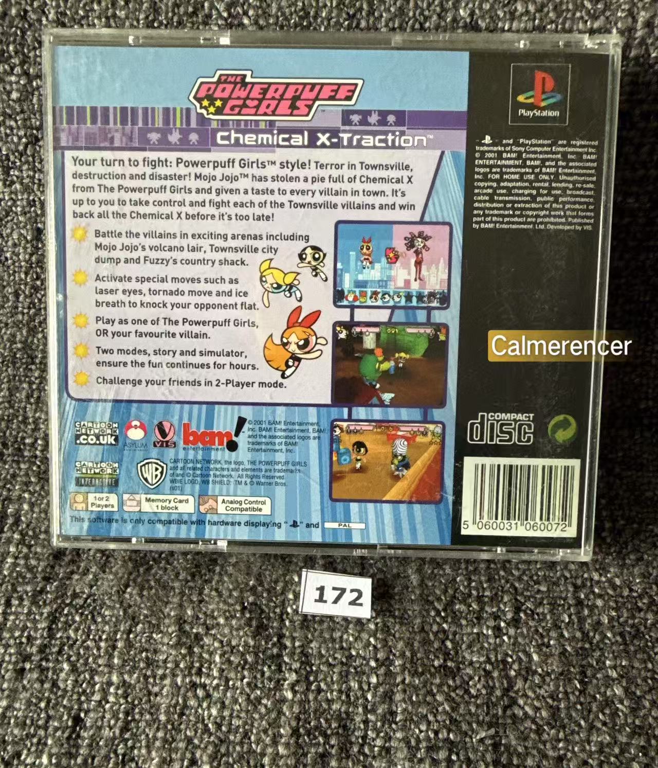 The Powerpuff Girls Chemical X-Traction - Sony Playstation One (PS1) Game