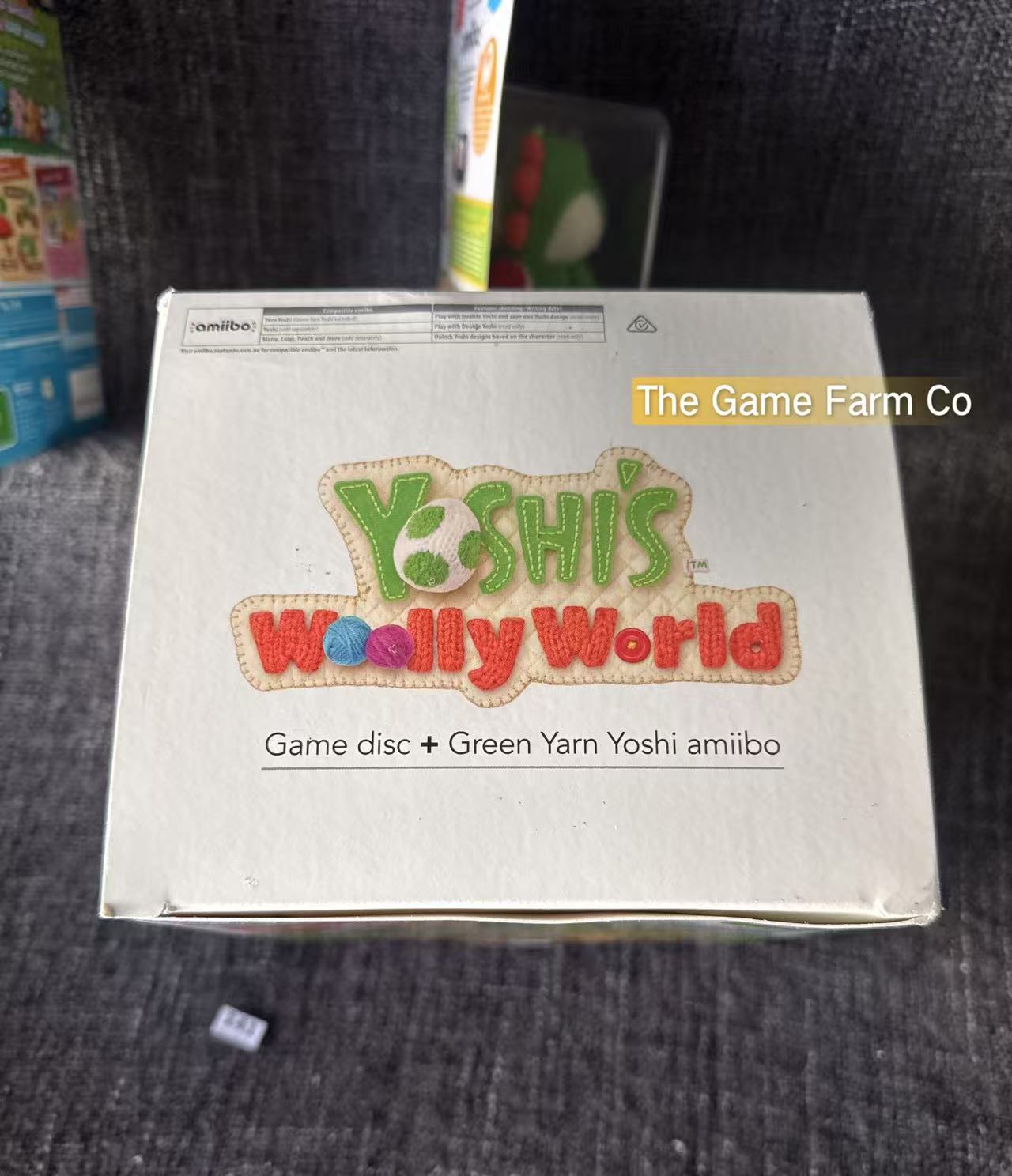 Yoshi’s Woolly World Green Yoshi Amiibo Yarn Bundle - Nintendo Wii U Game