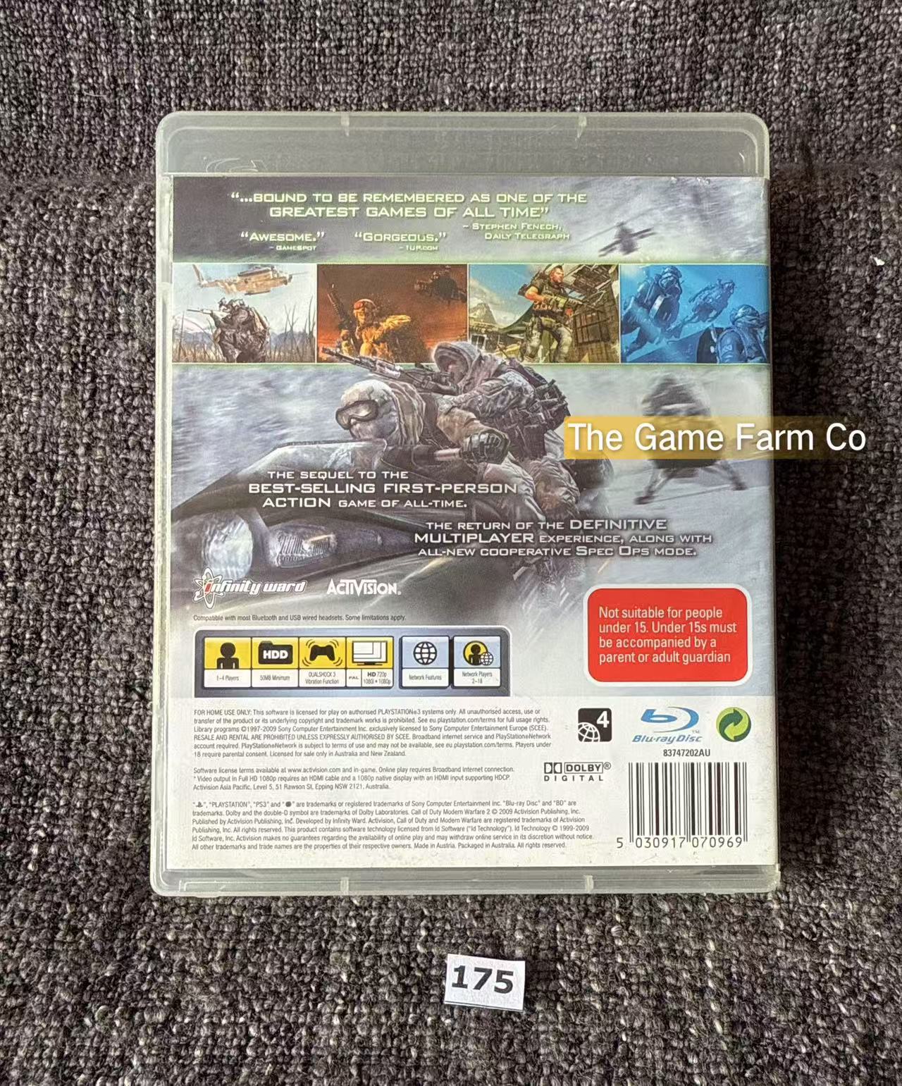 Call Of Duty Modern Warfare 2 Game - PS3 - Sony Playstation 3