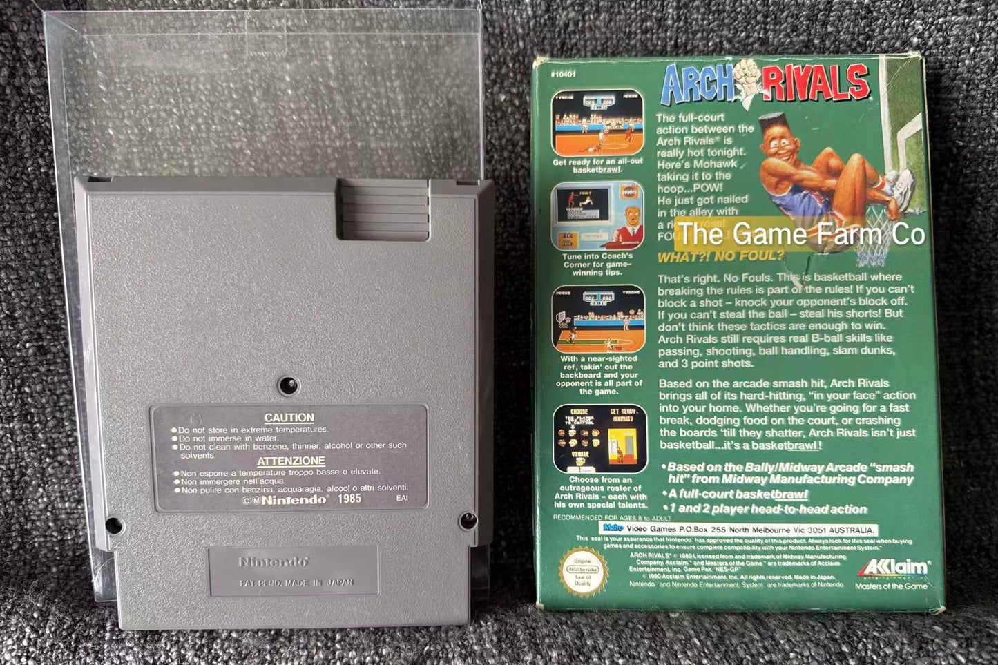Arch Rivals Boxed Game - Nes - Nintendo / Entertainment System - Pal Version