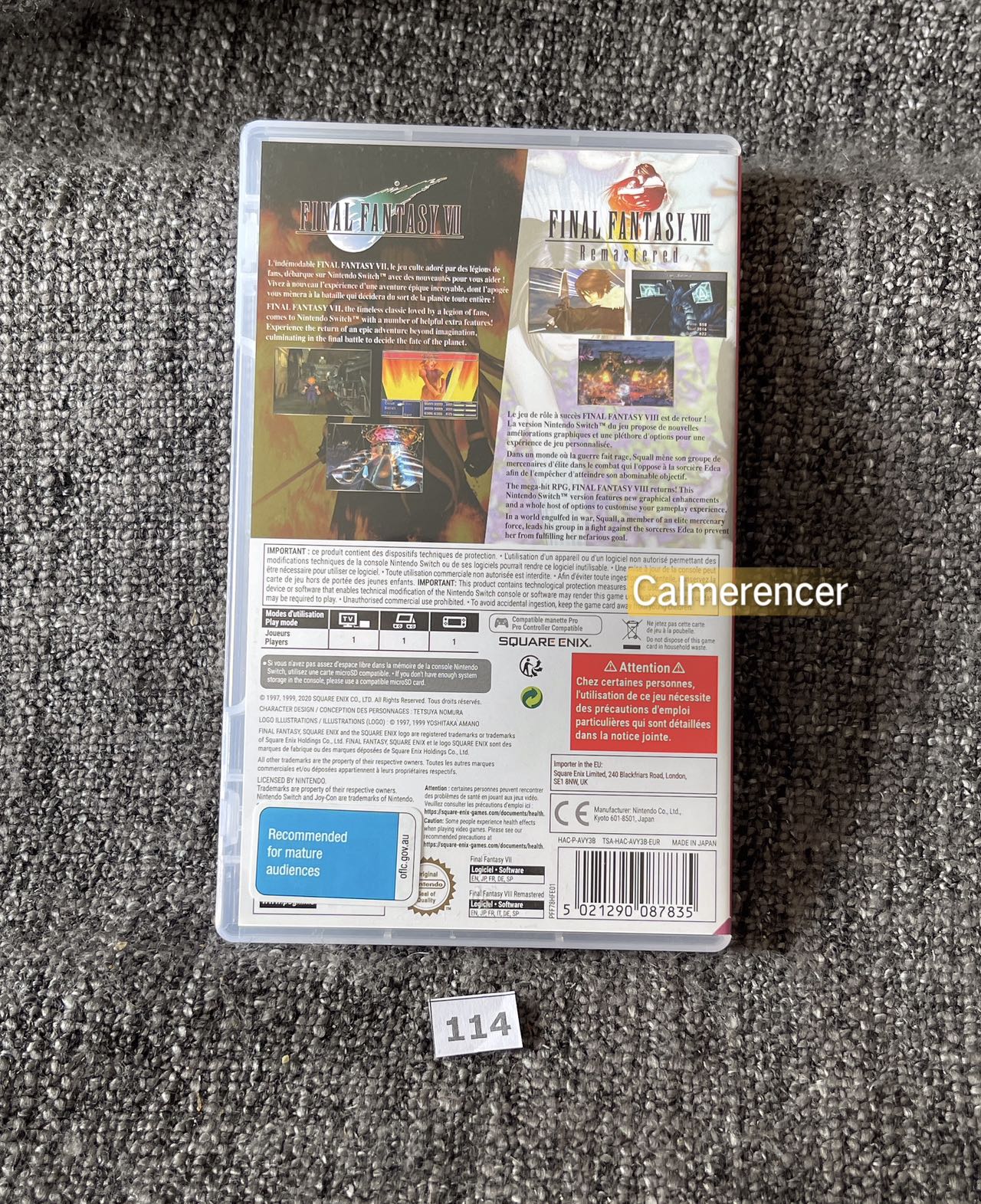 Final Fantasy Twin Pack 7 + 8 Game - Nintendo Switch