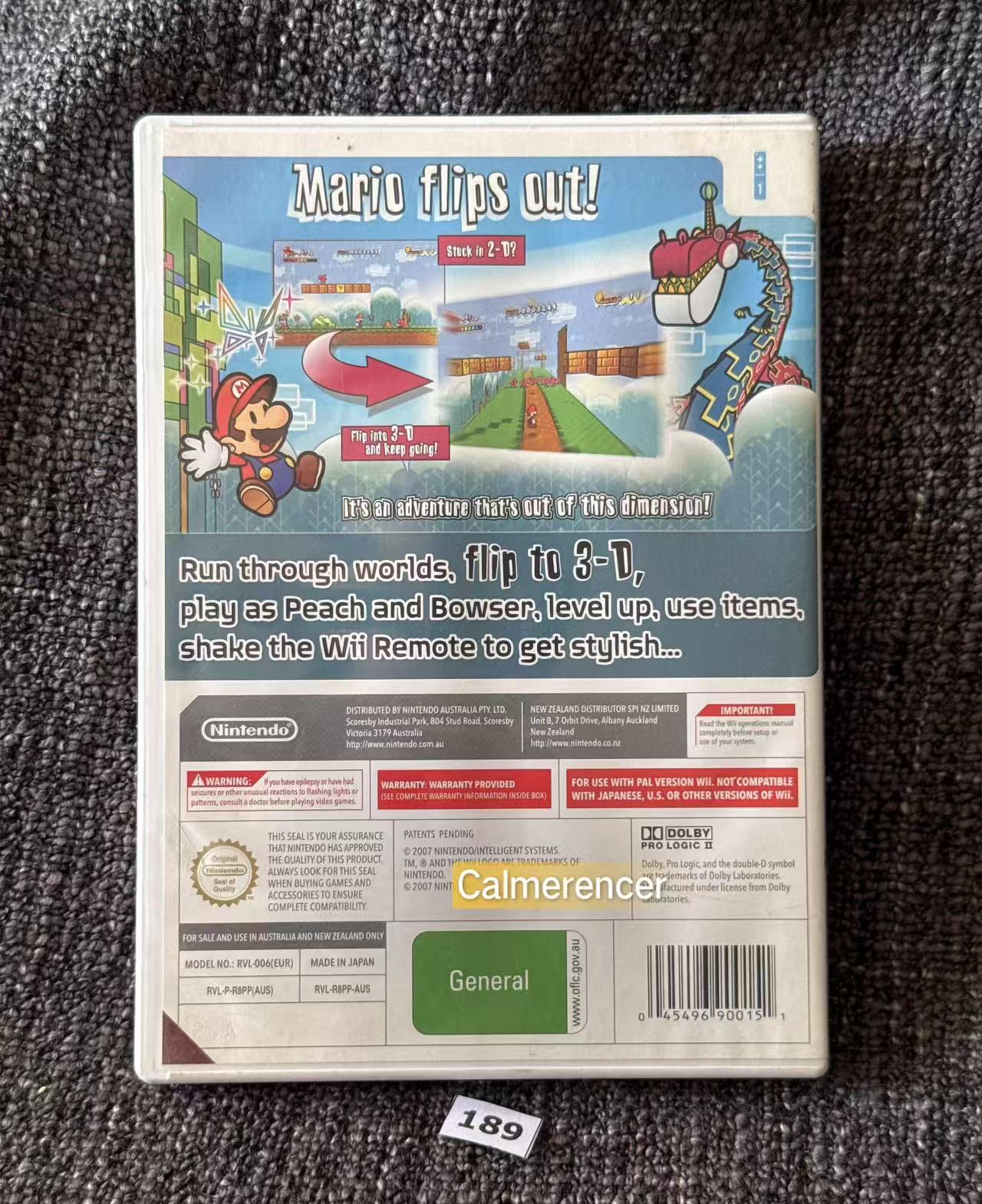 Super Paper Mario - Nintendo Wii game