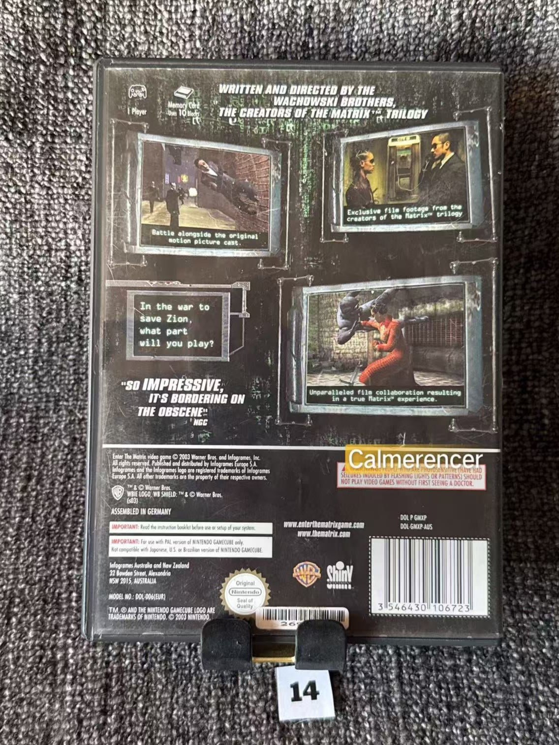 Enter The Matrix Game - Nintendo Gamecube - Pal Version
