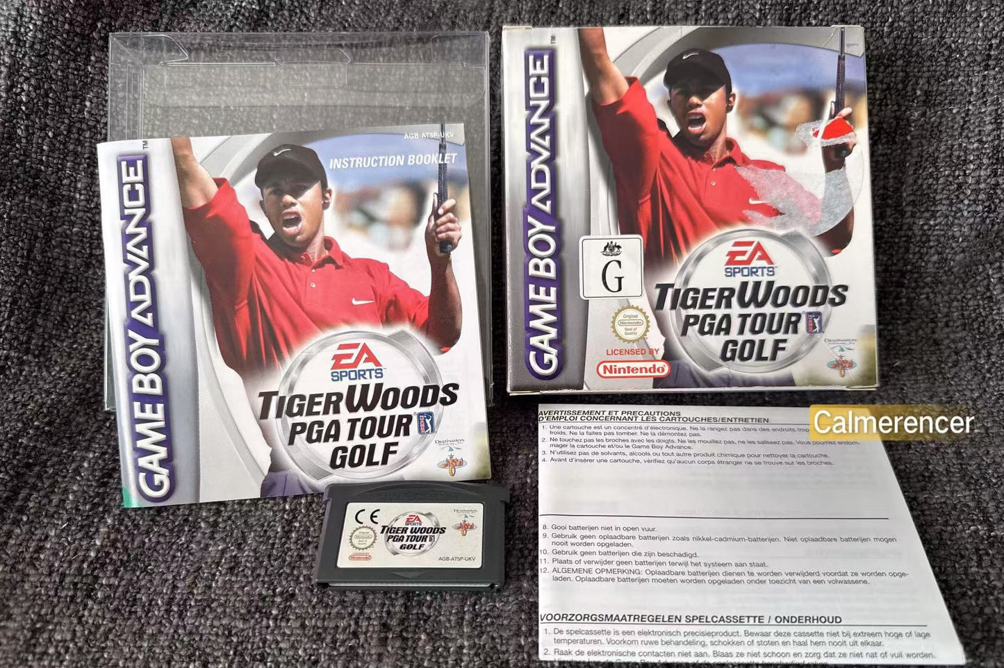 Tiger Woods PGA Tour Golf  EA Sports Boxed Game -Nintendo Gameboy Advance GBA - Pal Version