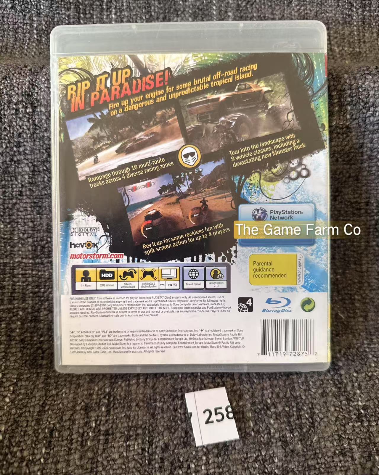 Motor Storm Pacific Rift Game - PS3 - Sony Playstation 3