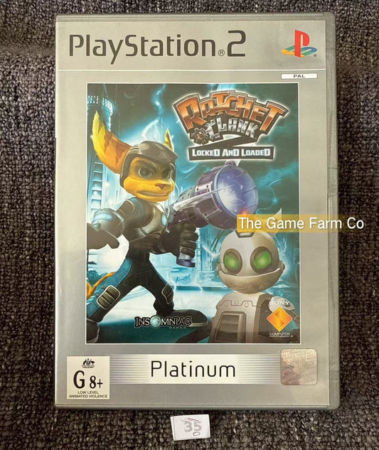 Ratchet & Clank Locked and Loaded In overall Mint Condition Game- Sony PlayStation 2 (PS2)