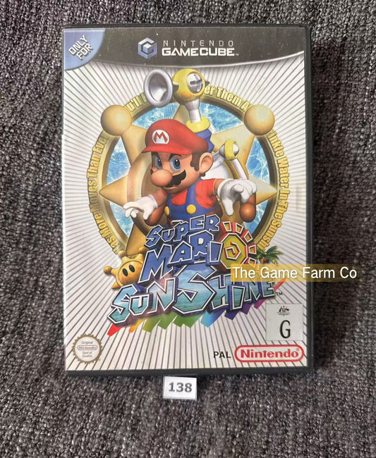 Super Mario Sunshine Game - Nintendo Gamecube - Pal Version