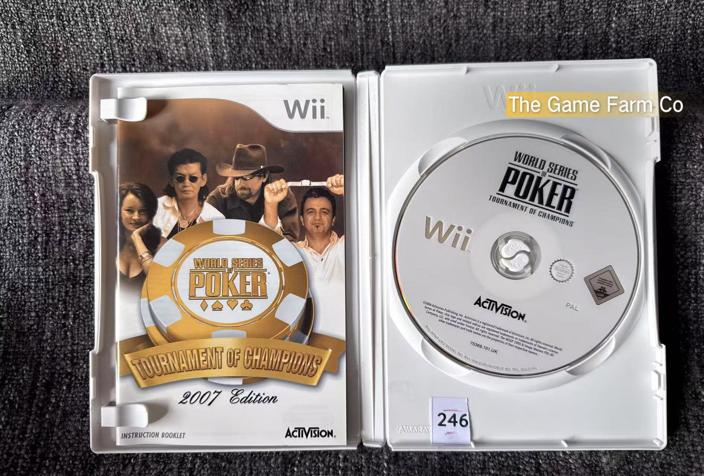 World Series Poker Tournament Of Champions 2007 Edition (Excellent condition)-  Nintendo Wii game