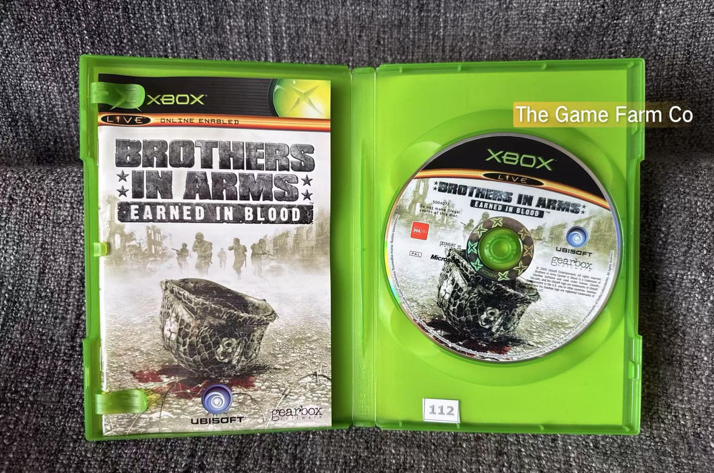 Brothers In Arms Earned In Blood Game - Excellent condition Microsoft Xbox Original
