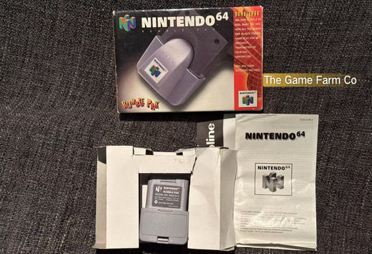 Nintendo 64 (N64) Rumble Pak boxed - Genuine
