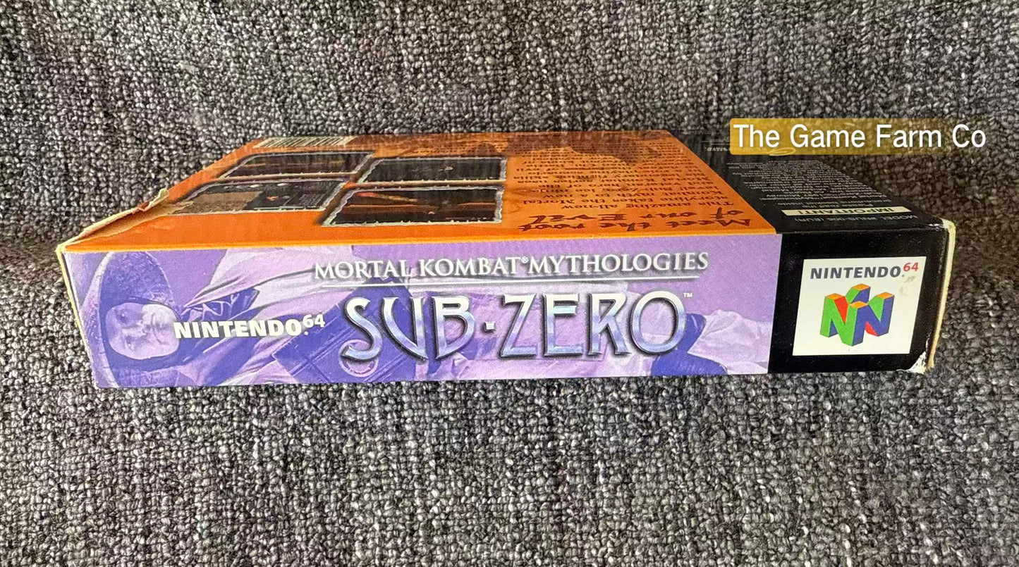 Mortal Kombat Mythologies Sub-Zero N64 Physical Game CIB PAL Tested Used