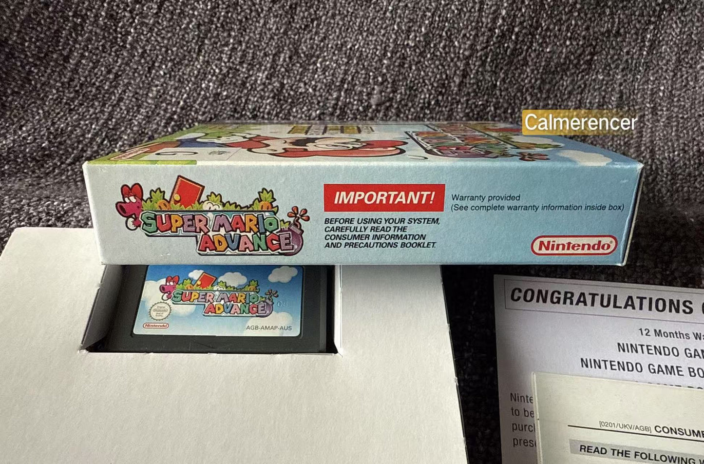 Super Mario Advance Boxed Game -Nintendo Gameboy Advance GBA - Pal Version