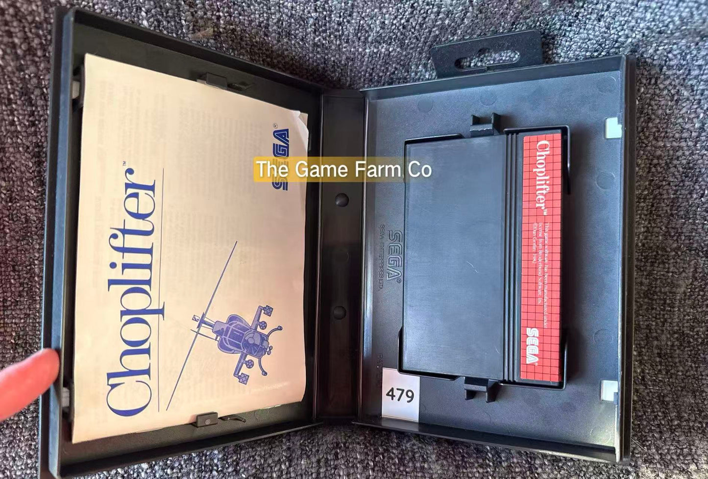 Choplifter Sega Master System Physical Game CIB PAL Tested Used
