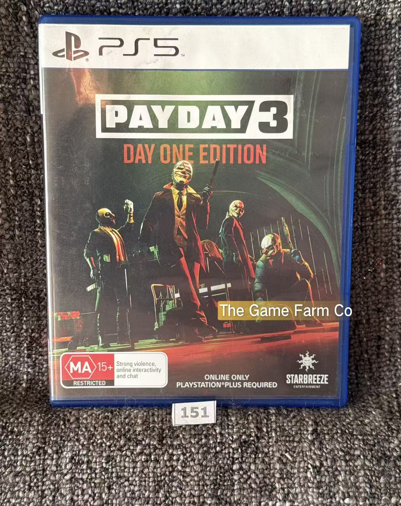 Payday 3 Sony PlayStation 5 Complete PAL Tested Used