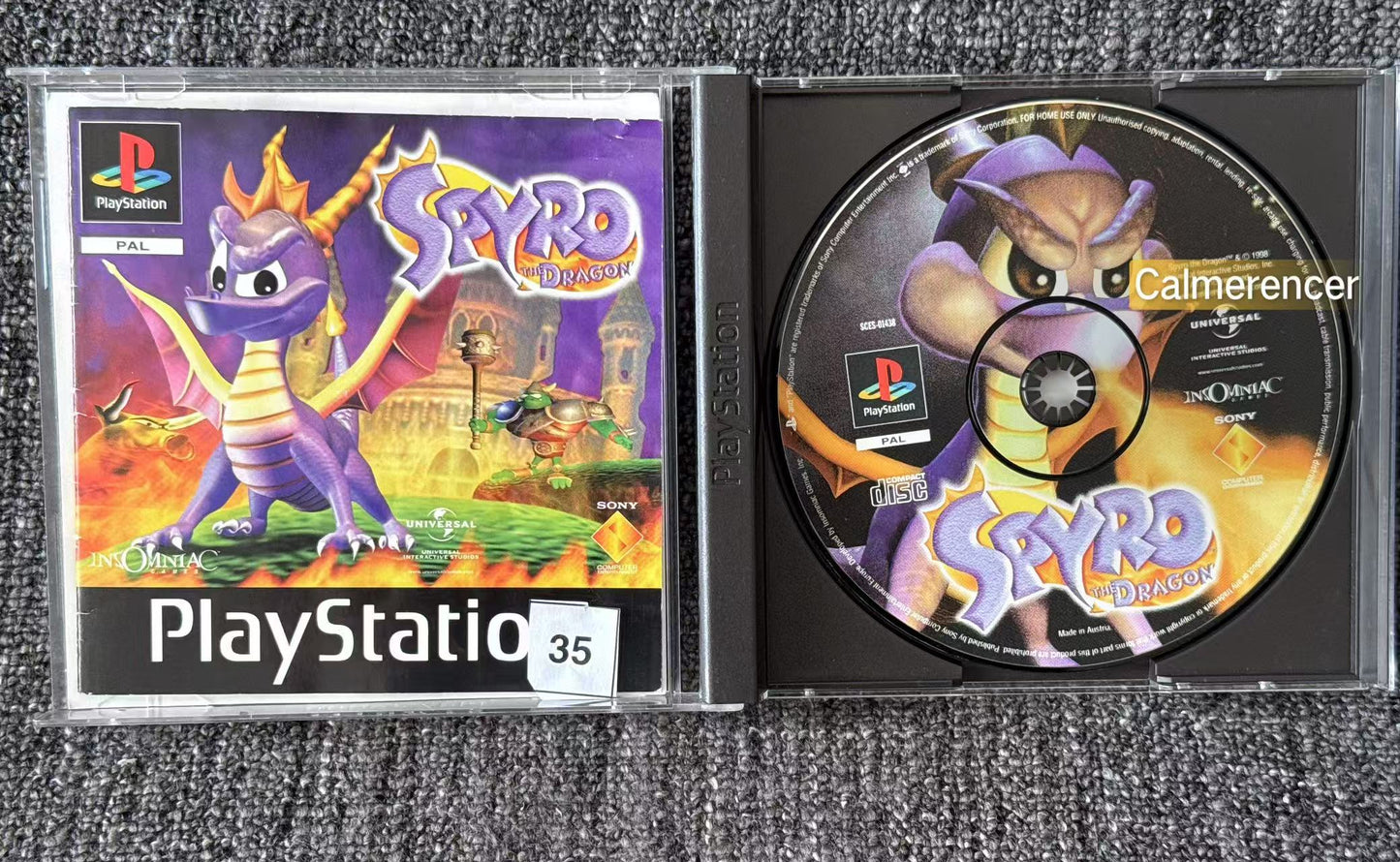 Spyro The Dragon - Sony Playstation One (PS1) Game