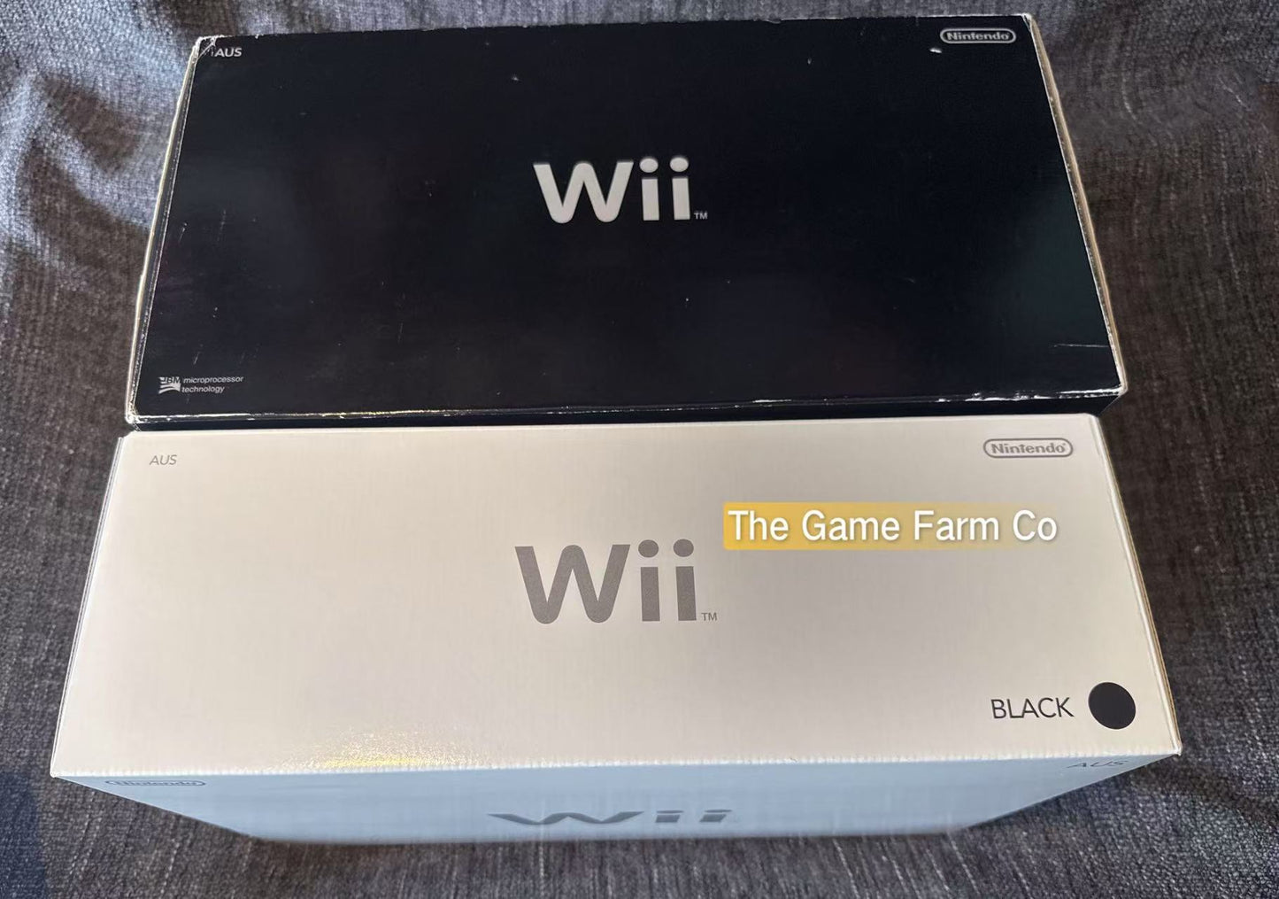 Black Nintendo Wii Mario Kart Bundle Edition - Pal Australian in Excellent condition