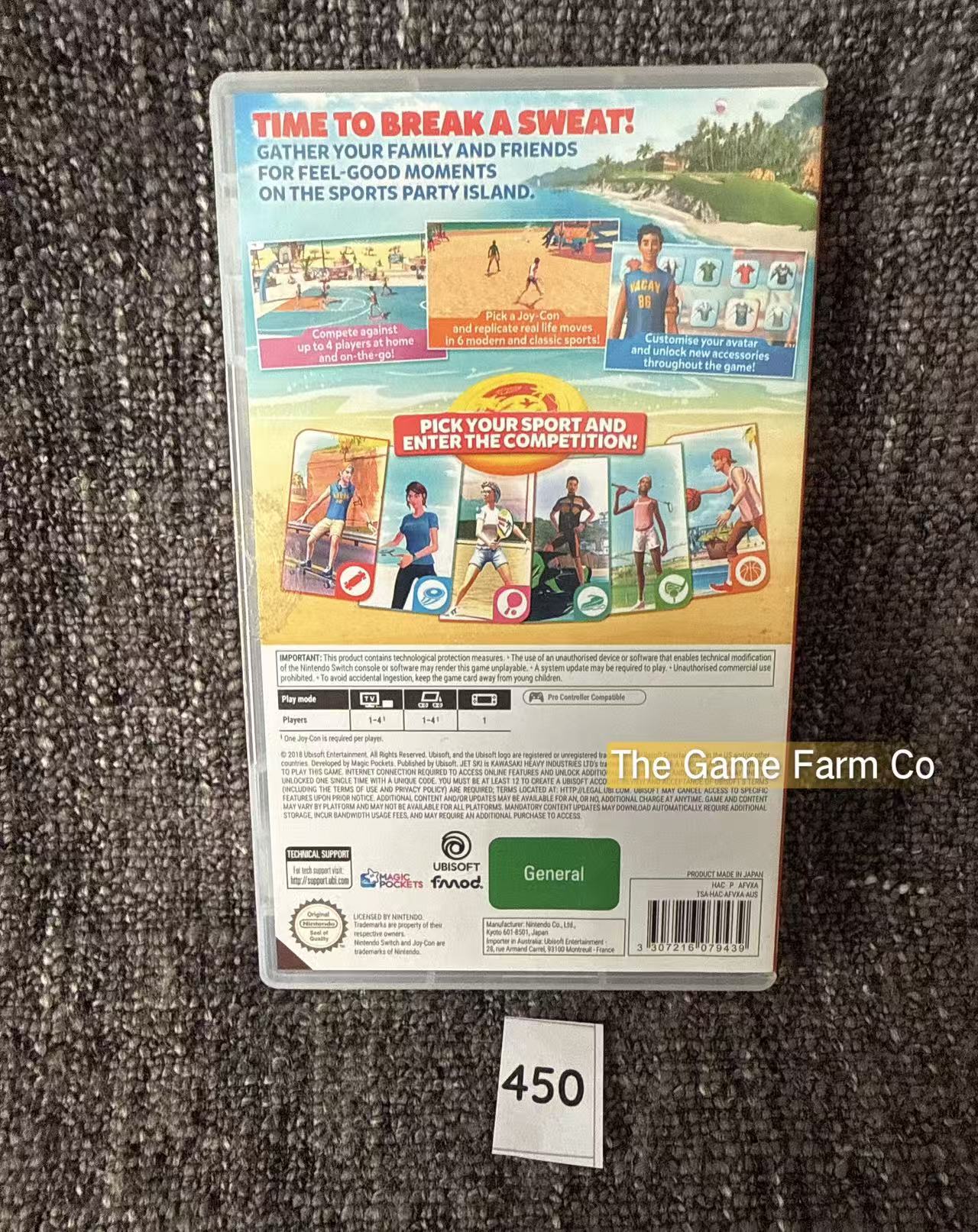 Sports Party Nintendo Switch Physical Game Cartridge PAL Tested Used