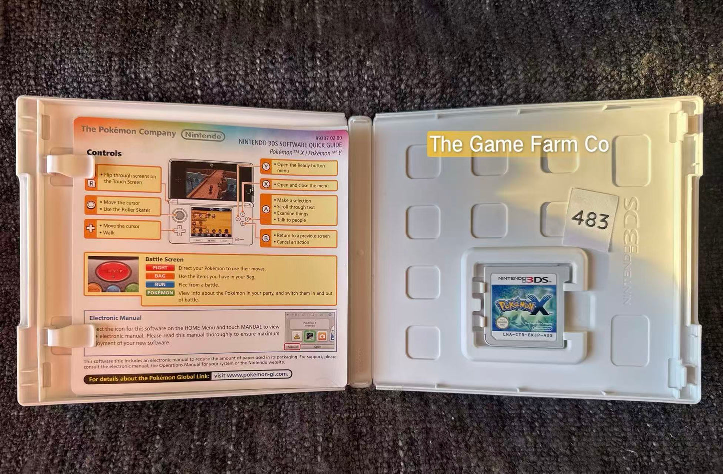 Pokémon X Nintendo 3DS Physical Game CIB PAL Tested Used