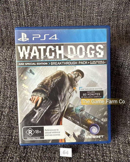 Watch Dogs Sony Playstation 4 (PS4) Game