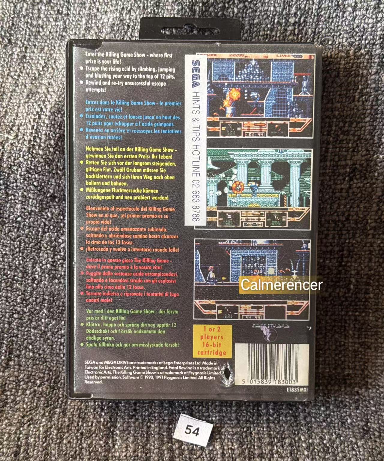 Fatal Rewind - Game - Sega Mega Drive