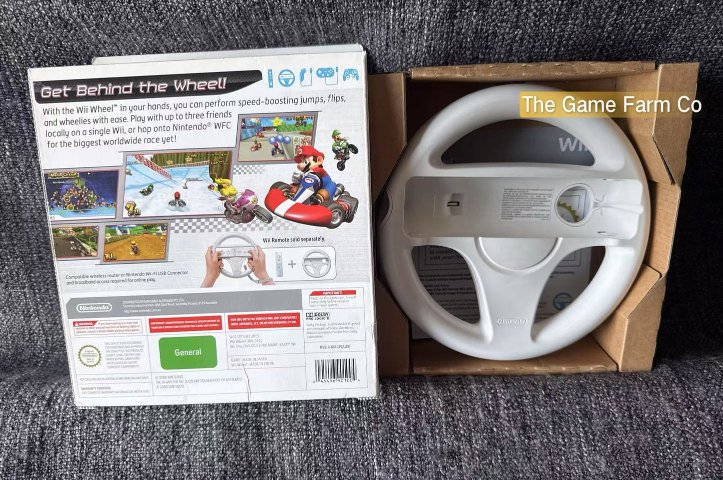 Mario Kart Game & Wheel bundle boxed - Nintendo Wii - Pal Version