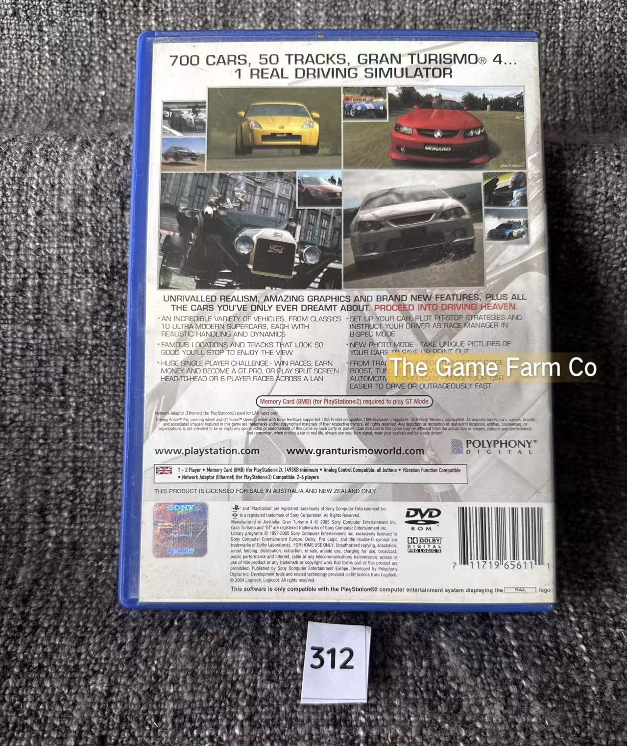 Gran Turismo 4 Game- Sony PlayStation 2 (PS2)