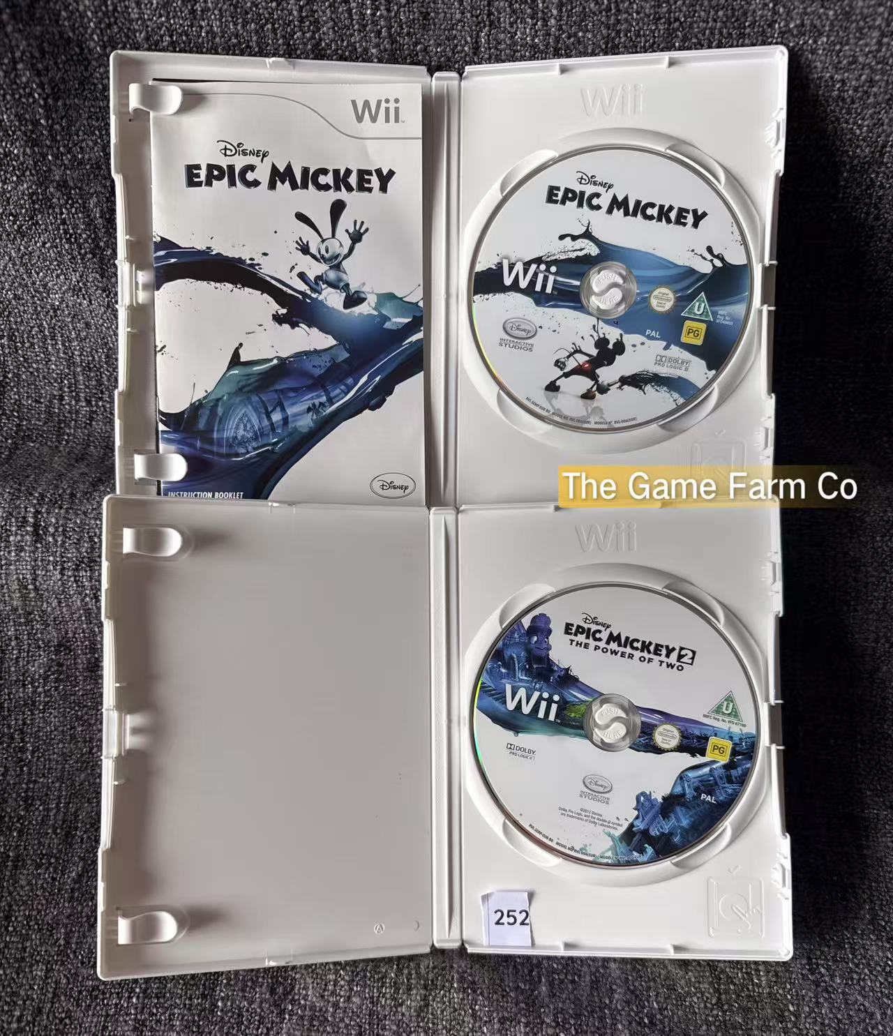 Epic Mickey 1 & 2 -  Nintendo Wii game
