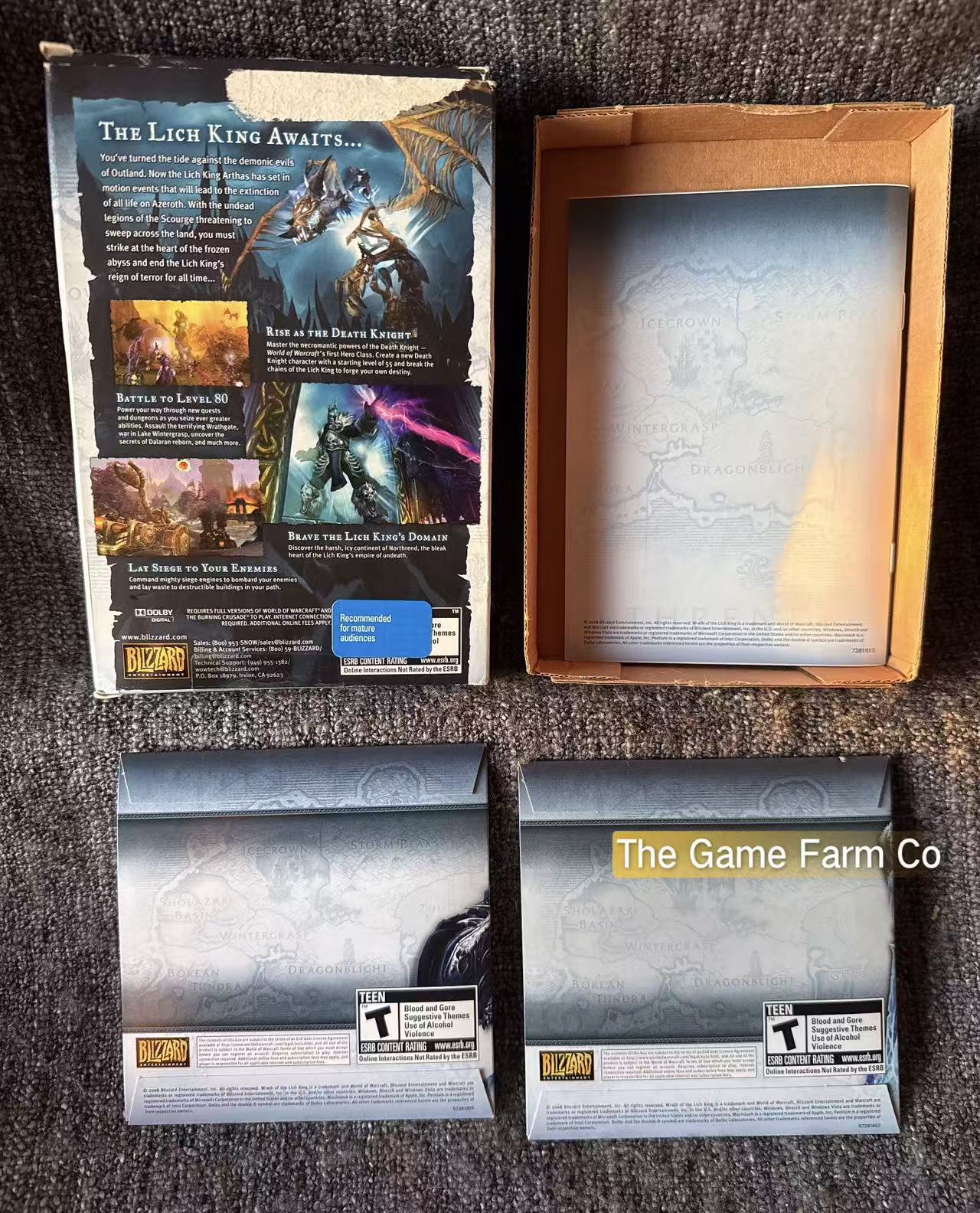 World of Warcraft: Wrath of the Lich King (PC/Mac) Expansion Set Boxed Used Complete