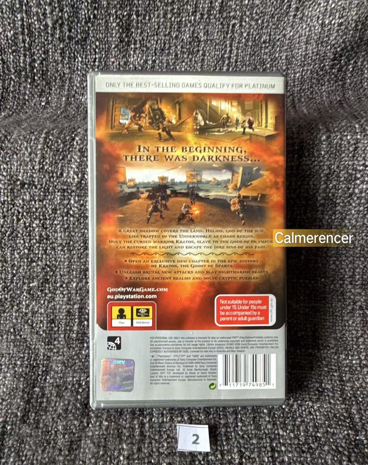 God of War Chains of Olympus PSP Game - PlayStation Portable