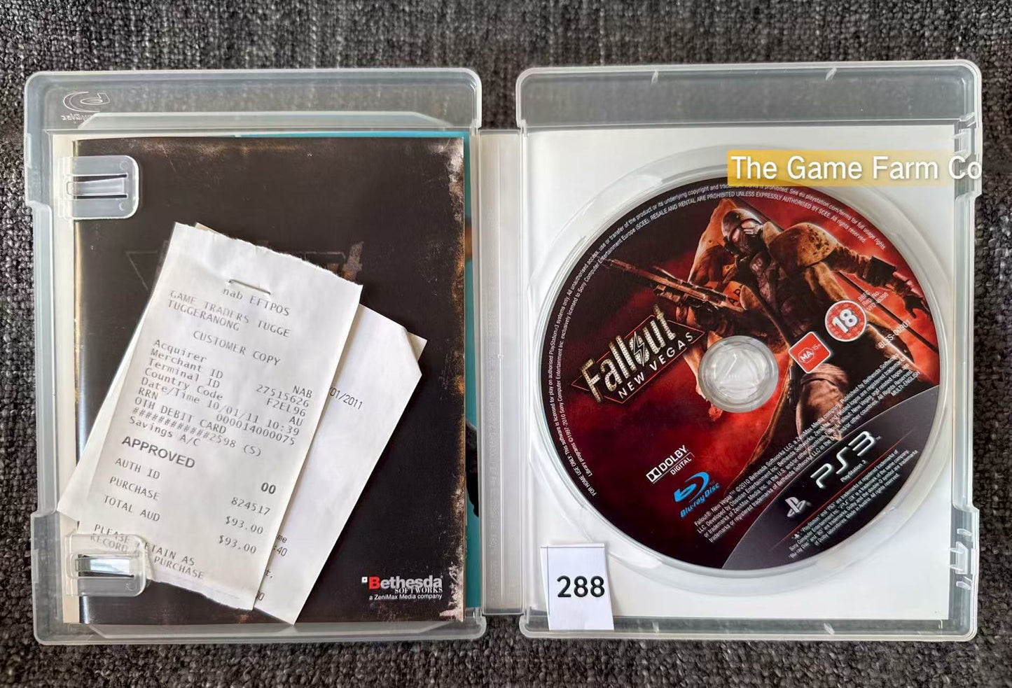 Fallout New Vegas Game - PS3 - Sony Playstation 3