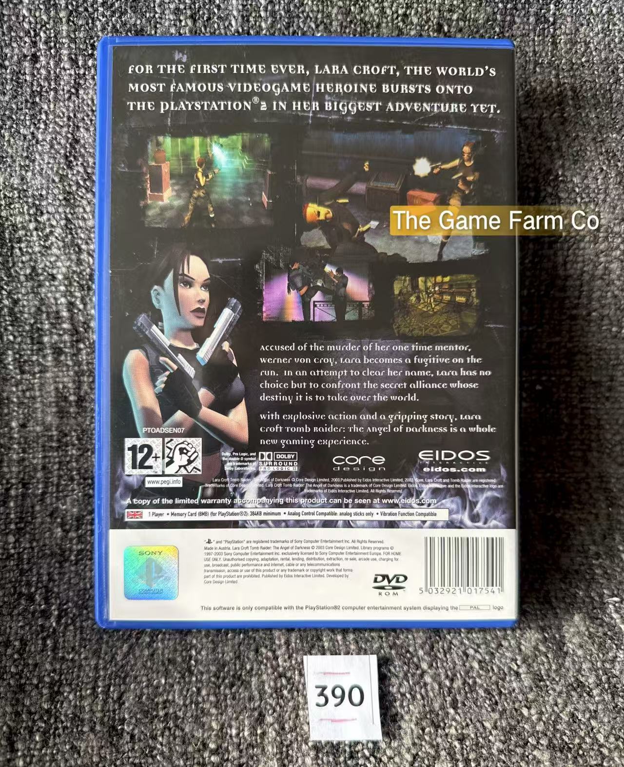 Tomb Raider The Angel Of Darkness In Mind condition Game- Sony PlayStation 2 (PS2)