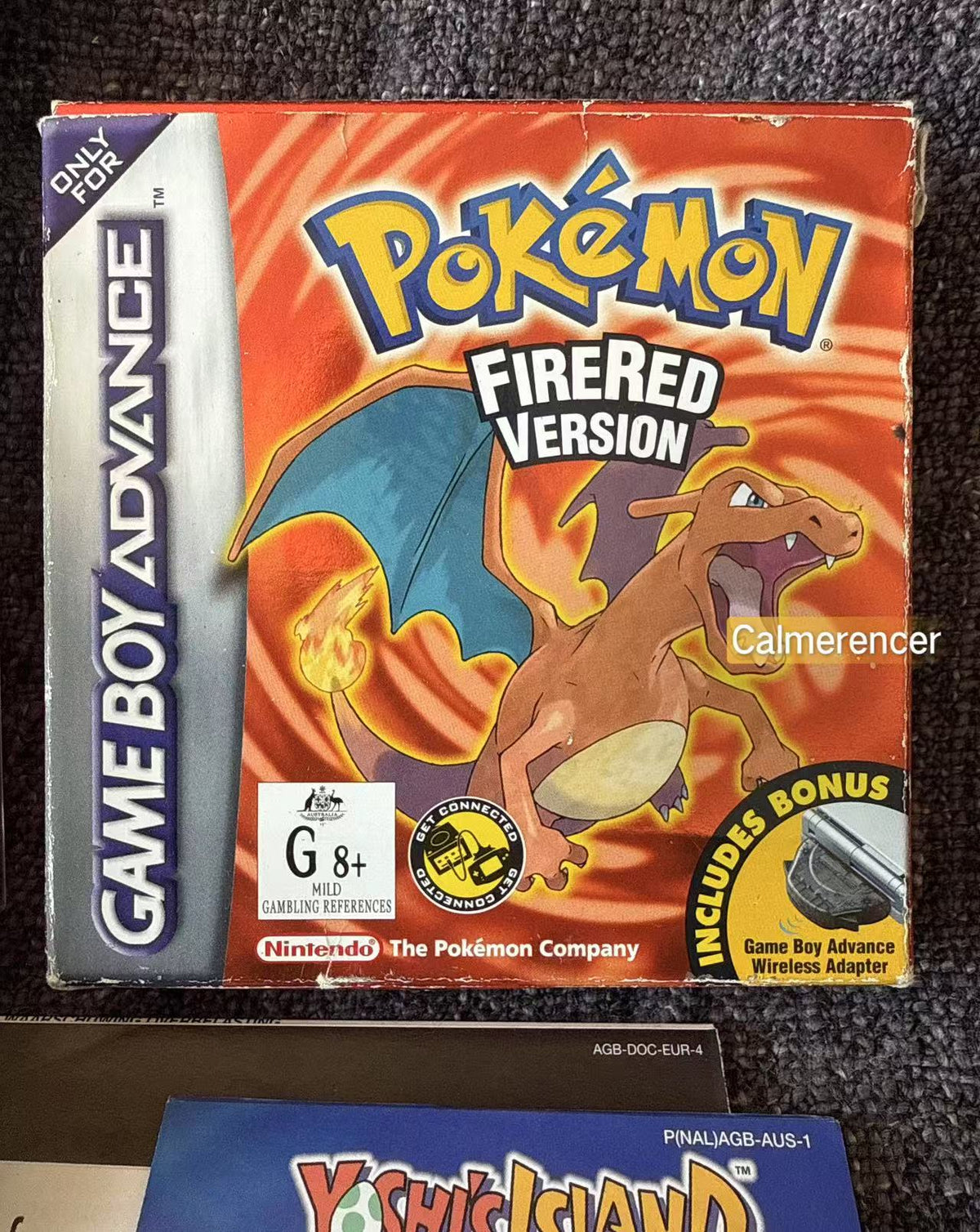 Firered Version Pokemon Fire Red Version Boxed Game -Nintendo Gameboy Advance GBA - Pa ...
