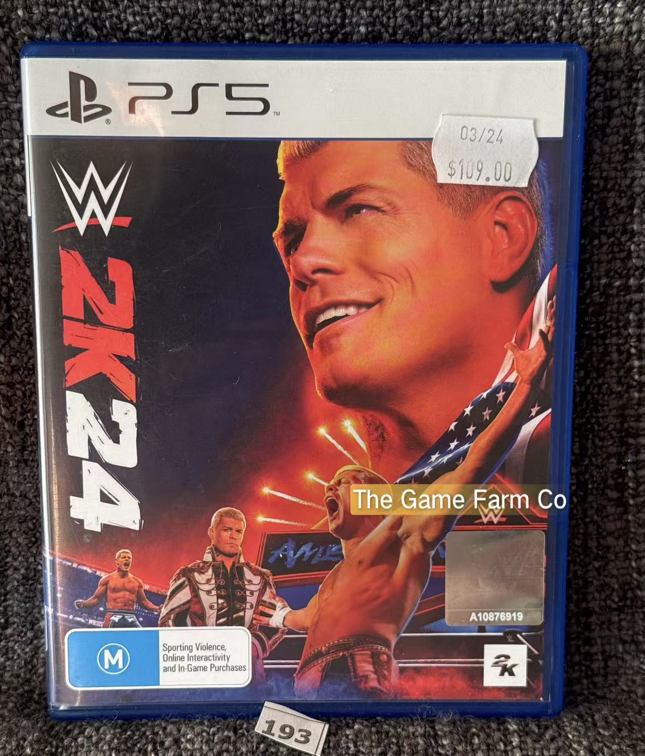 WWE 2K24 Sony PlayStation 5 Complete PAL Tested Used