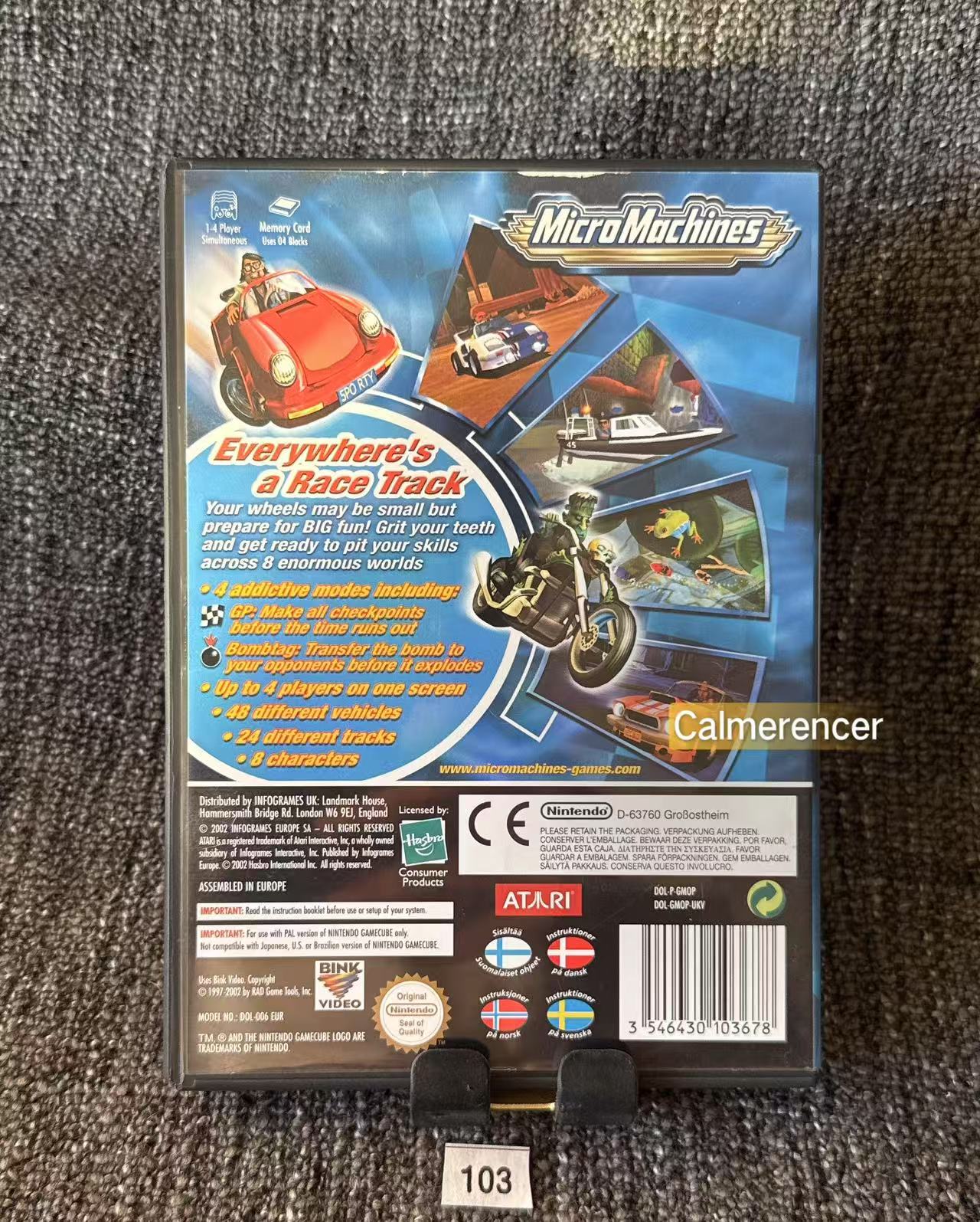 Micro Machines Game - Nintendo Gamecube - Pal Version