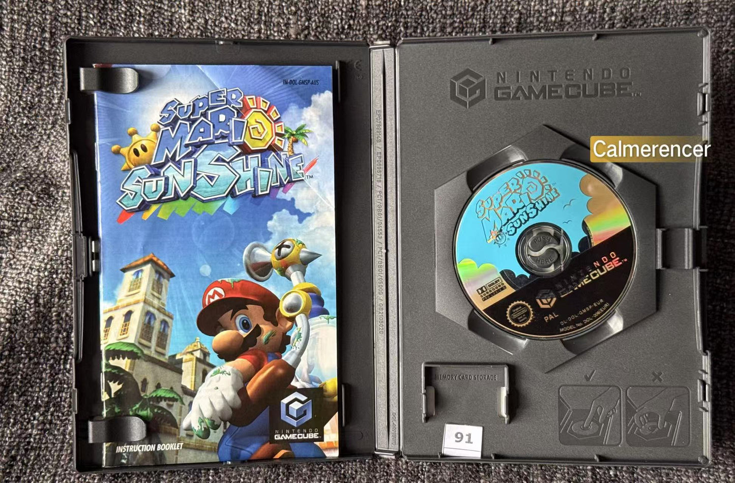 Super Mario Sunshine Game - Nintendo Gamecube - Pal Version