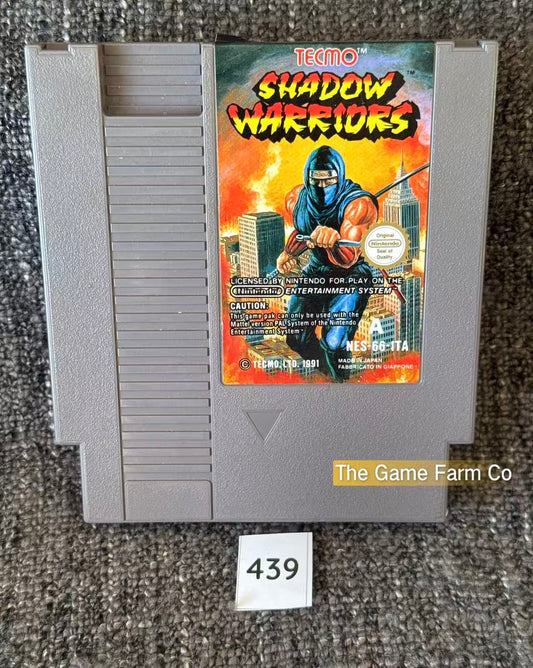 Shadow Warriors Nintendo NES Physical Game Cartridge PAL Tested Used