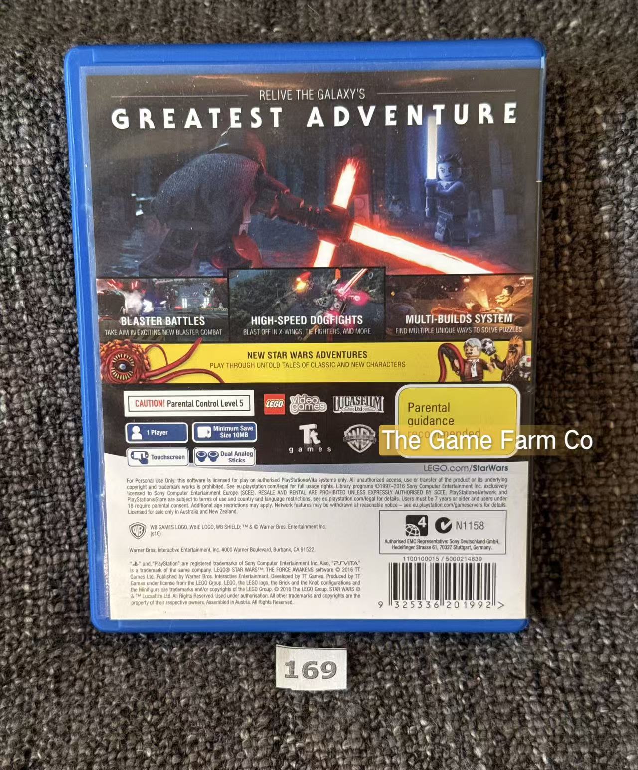 LEGO Star Wars: The Force Awakens PlayStation Vita Physical Game CIB PAL Tested Used