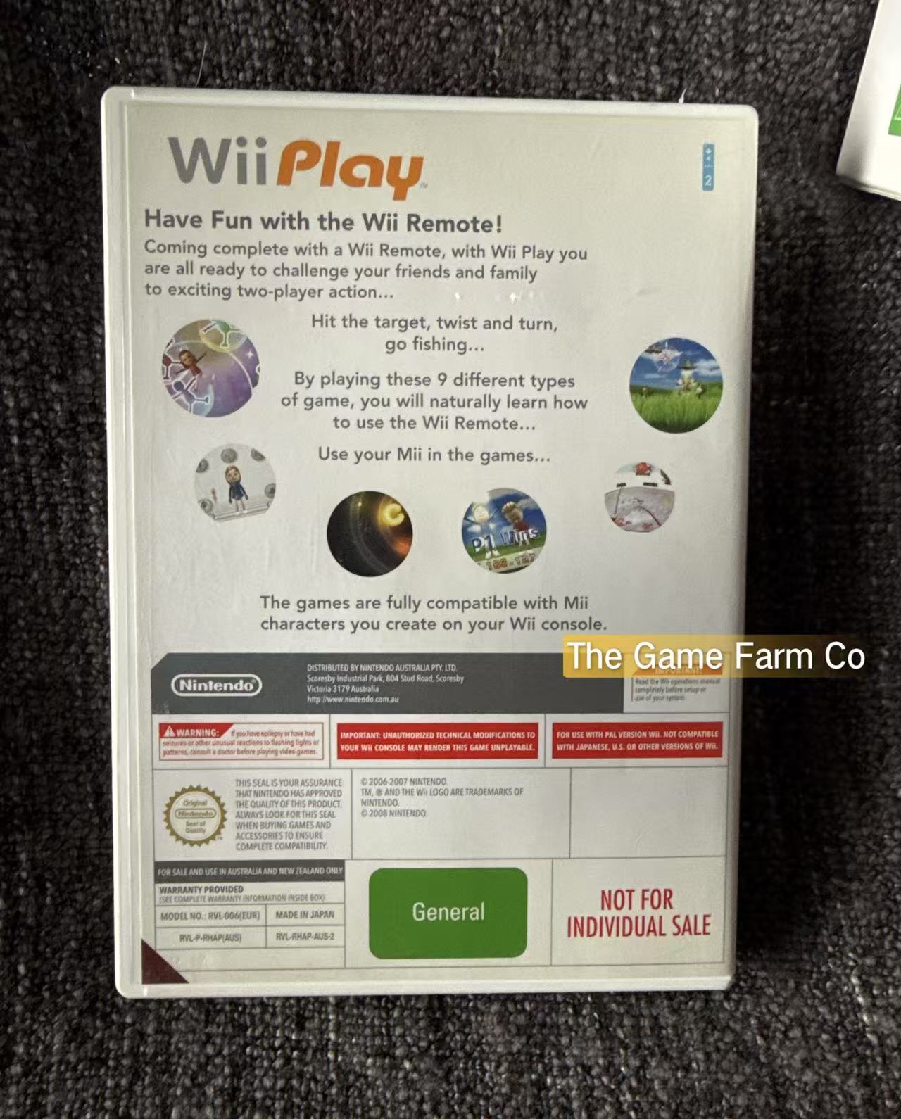 Wii Play boxed with controller boxed -  Nintendo Wii game