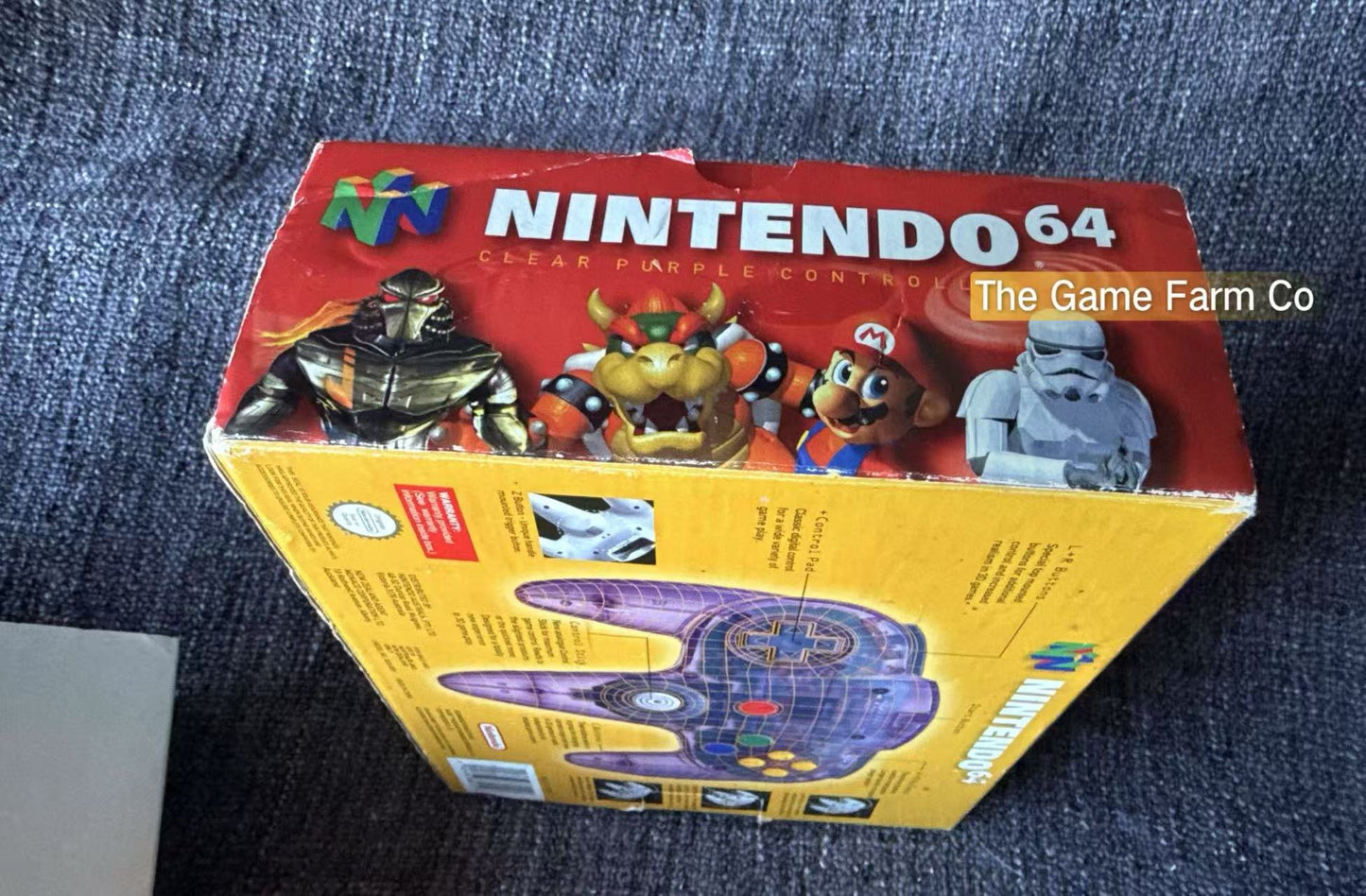 All Genuine Clear Purple boxed  N64 controller in great condition (Nintendo)
