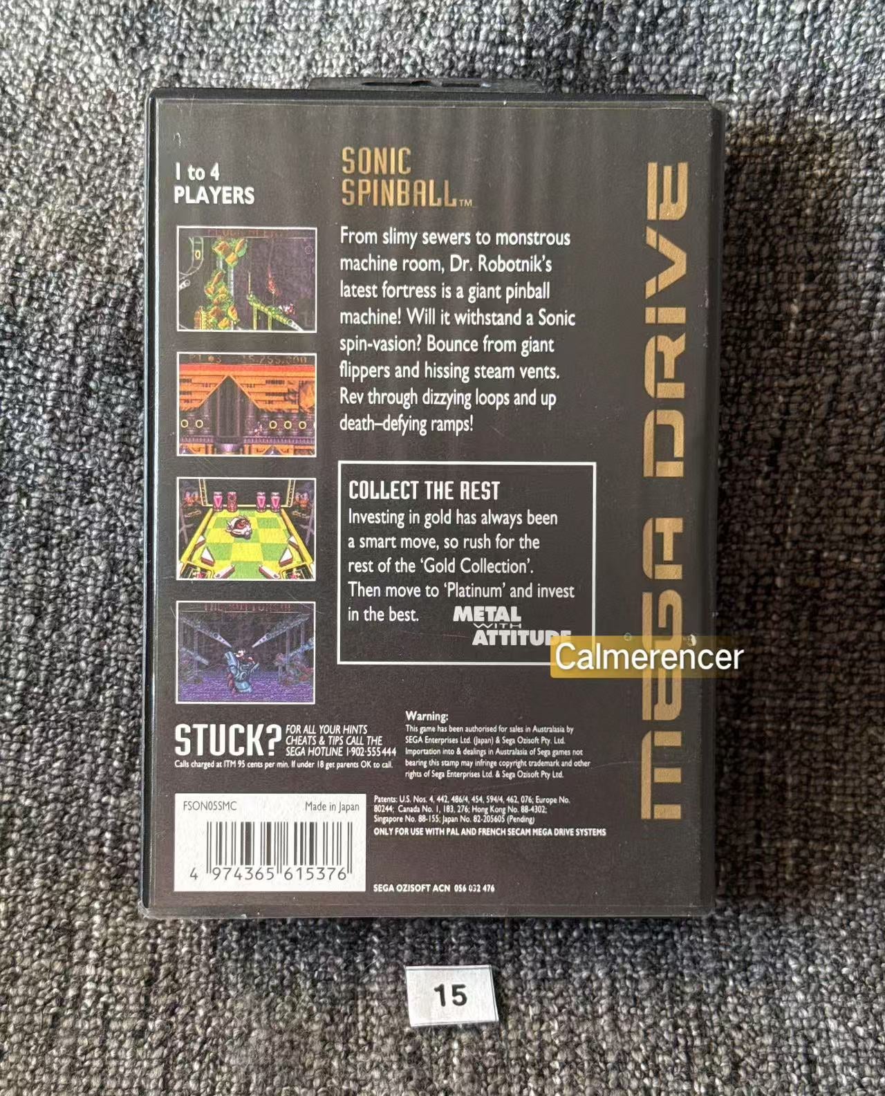 Sonic Pinball Game - Sega Mega Drive