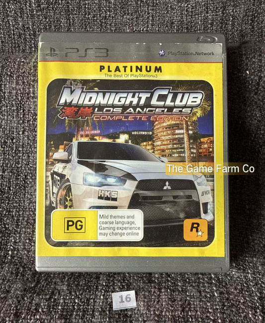 Midnight Club Los Angeles Complete Edition Game - PS3 - Sony Playstation 3
