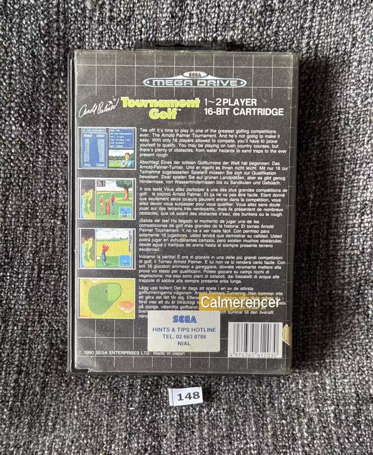 Arnold Palmer Tournament Golf - No manaul  - Game - Sega Mega Drive