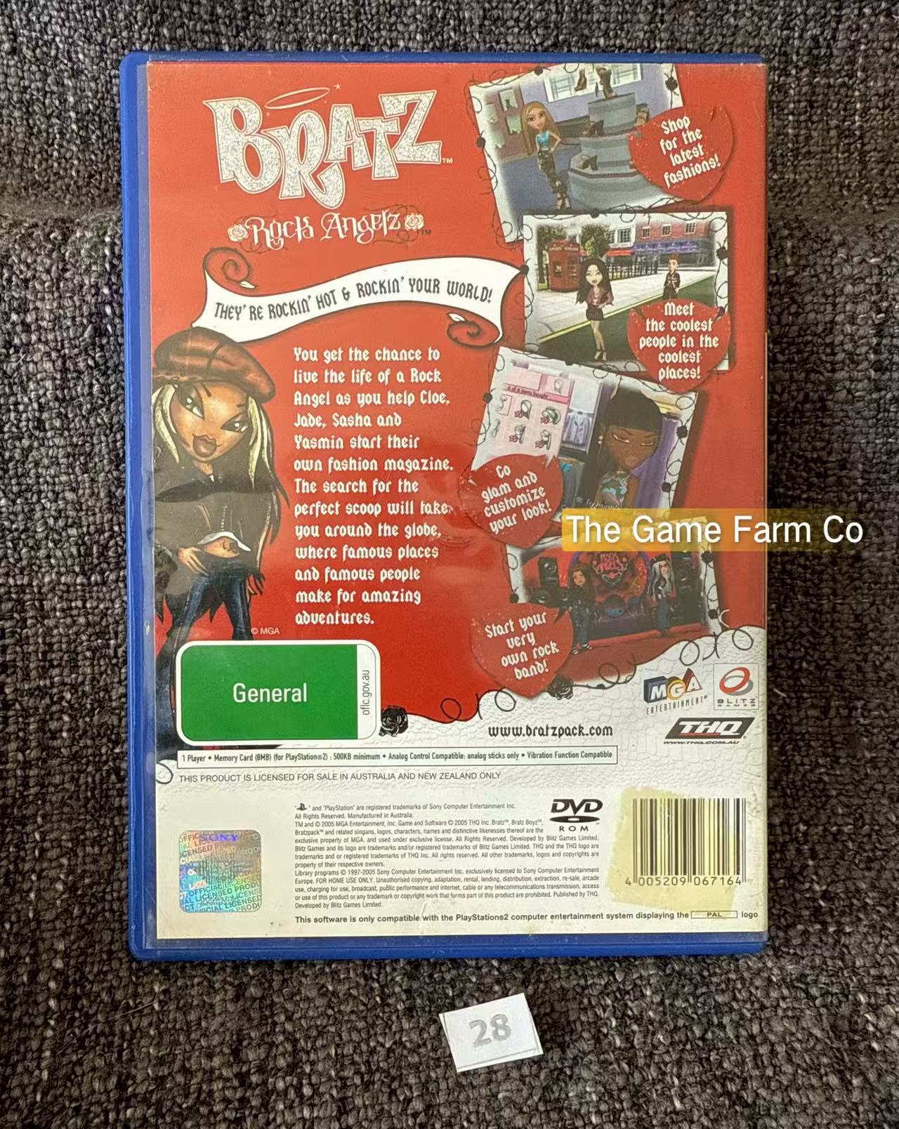 Bratz Rock Angelz Game- Sony PlayStation 2 (PS2)